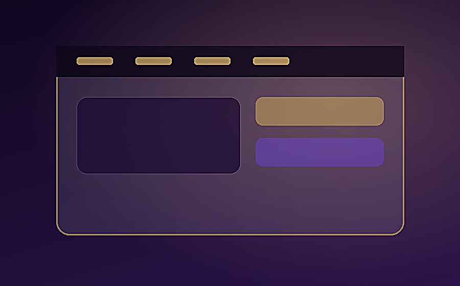 Premium website interface visual